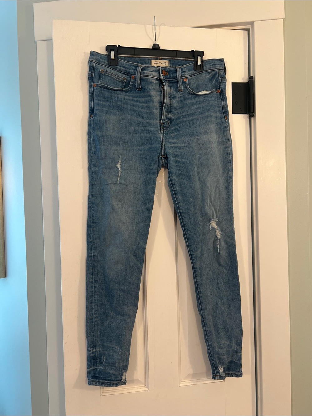 Madewell 9" high rise skinny jeans size 31